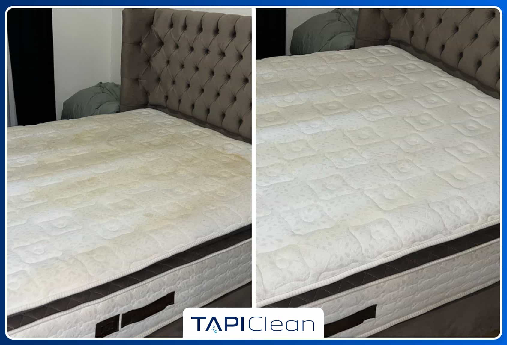 Before/After curățare saltea